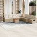 Maison Exclusive - Ensemble de meubles de jardin 10 pièces avec canapé et coussins, beige, en polyrotin