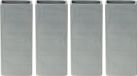 Excellent Houseware Waterverdamper radiator - 4x - grijs - met relief - kunststeen - 18 cm - luchtbevochtiger