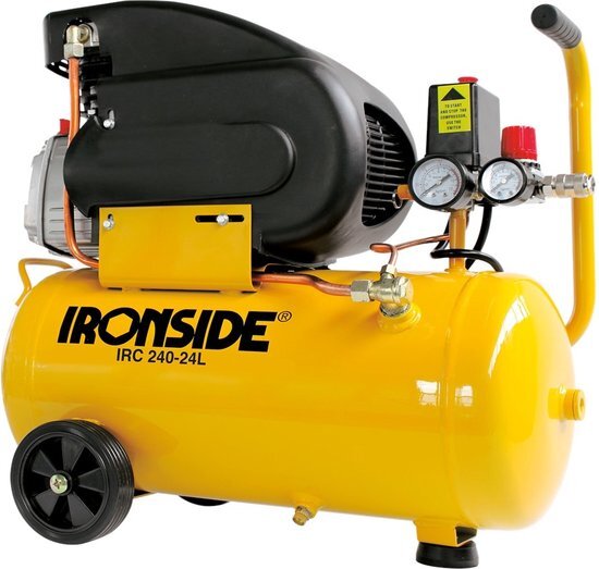 Ironside Mobiele compressor 24L - 8B - 1881103