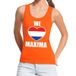 Bellatio Decorations Oranje We love Maxima tanktop shirt/ singlet dames - Oranje Koningsdag/ Holland supporter kleding XL