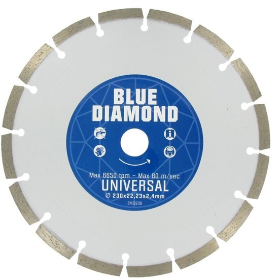 Carat BLUE DIAMOND diamantdroogzaag - 125x22mm - universeel