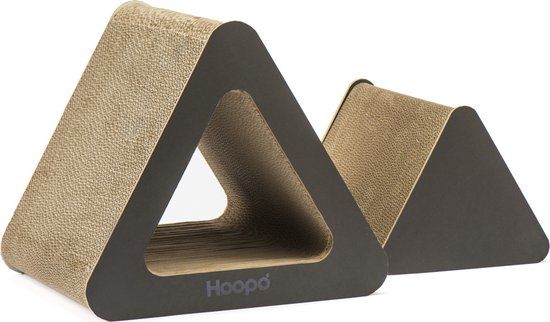 Hoopo Triangle Kartonnen Krabmeubel Zwart