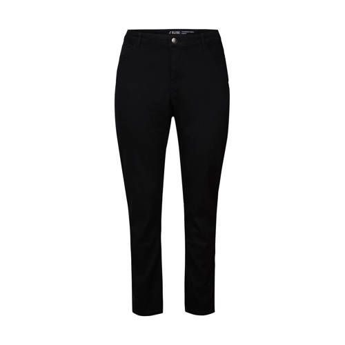 Miss Etam Plus slim fit broek Elise lengte 32 inch zwart