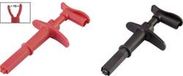 VOLTCRAFT MSK-116 Krokodillenklem Stekker 4 mm CAT III 1000 V, CAT IV 600 V Zwart, Rood