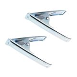 Merkloos / Sans marque Benson Zeilklem - Set van 6x stuks - 15 cm - zeilclip - metaal