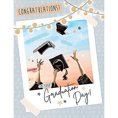 Piccadilly Greetings Traditionele Occasion Card Graduation - 8 x 6 inch - Piccadilly Greetings