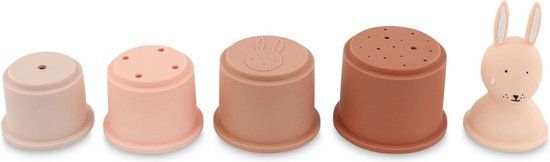 Trixie Stacking Cups - Mrs. Rabbit - 5pcs - Pink