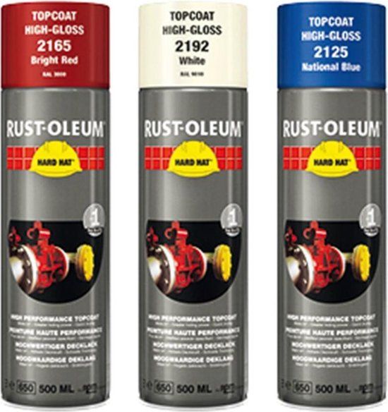 Rust-Oleum Hard Hat Spray Paint - RAL-9005 Black - 500ml