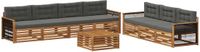 vidaXL - Acacia Hout Loungeset - Natuurlijk en Antraciet