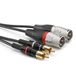 Sommer Cable HBP-M2C2-0600 audio Câble adaptateur [2x Cinch-RCA mâle - 2x XLR mâle 3 pôles] 6.00 m noir
