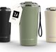 LARS NYSØM Rørelse Thermo Coffee Mug-to-go 500ml - BPA-vrij met Isolatie - Met Draagriem & Tritan Deksel (Sage Green)