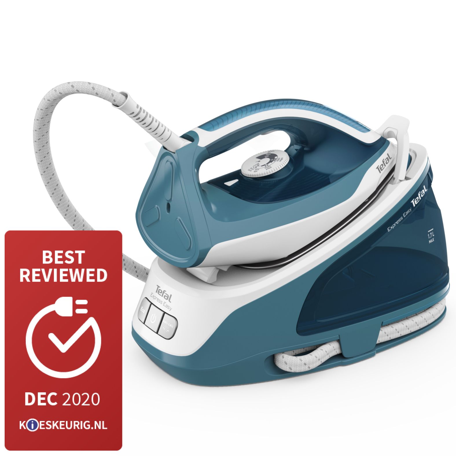 Tefal Express Easy SV6131 - Stoomgenerator - 2200W - 5.8 bar - 1.7L - Wit/Blauw