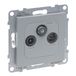 Legrand 765269 Wandcontactdoos TV + SAT Aluminium