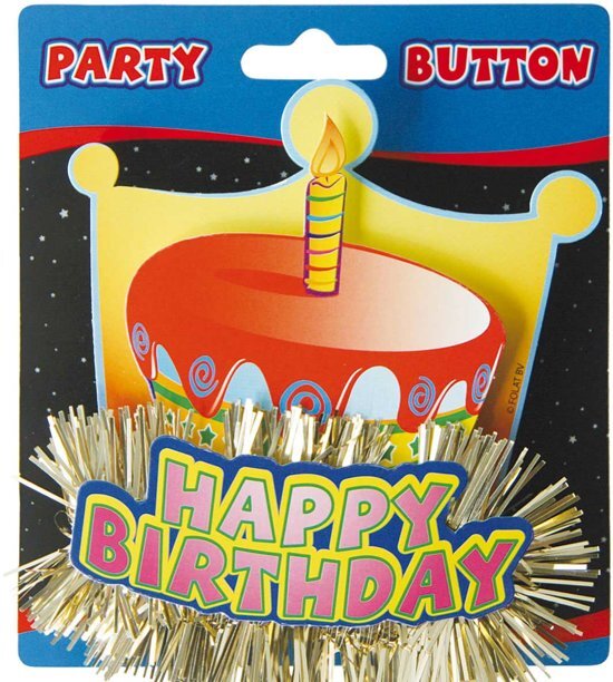 Folat 3d button Happy Birthday