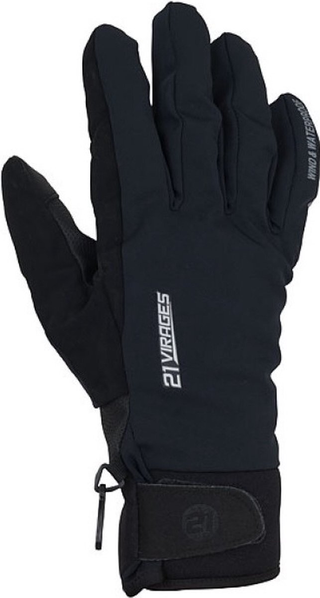 21Virages Permafrost fietshandschoen winter unisex zwart-L