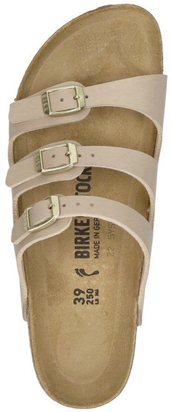 Birkenstock FLORIDA SANDCASTLE BF - Dames slippers - Wit/beige - Maat 39