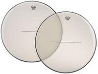 Remo timpaanvel Transparant – Met aluminium insert ring – 23 8/16″ – TC-2308-RS