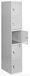 Simonrack Kledingkast, metaal, 5 deuren, 1800 x 300 x 500 mm, grijs