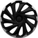 AutoStyle 4-Delige Wieldoppenset Misano 16-inch zilver/zwart