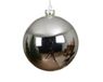 Decoris boule de Noël 8cm en verre, couleur argent 1 pièce