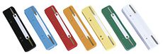 DONAU 7792925F Inhang-nietstrips, PP met metalen afdekstrip, 25 stuks, diverse kleuren