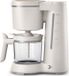 PHILIPS Cafetière filtre, écoresponsable, 1,2 litre, 1000W, couleur crème, plastique biologique, fonction maintien au chaud, fonction anti-goutte