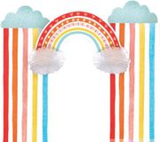 Amscan Hangdecoratieset Retro Rainbow Papier 3-delig