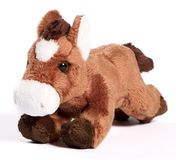 Uni-Toys - Pluchen paard langwerpig - 18 cm (lengte) - knuffeldier