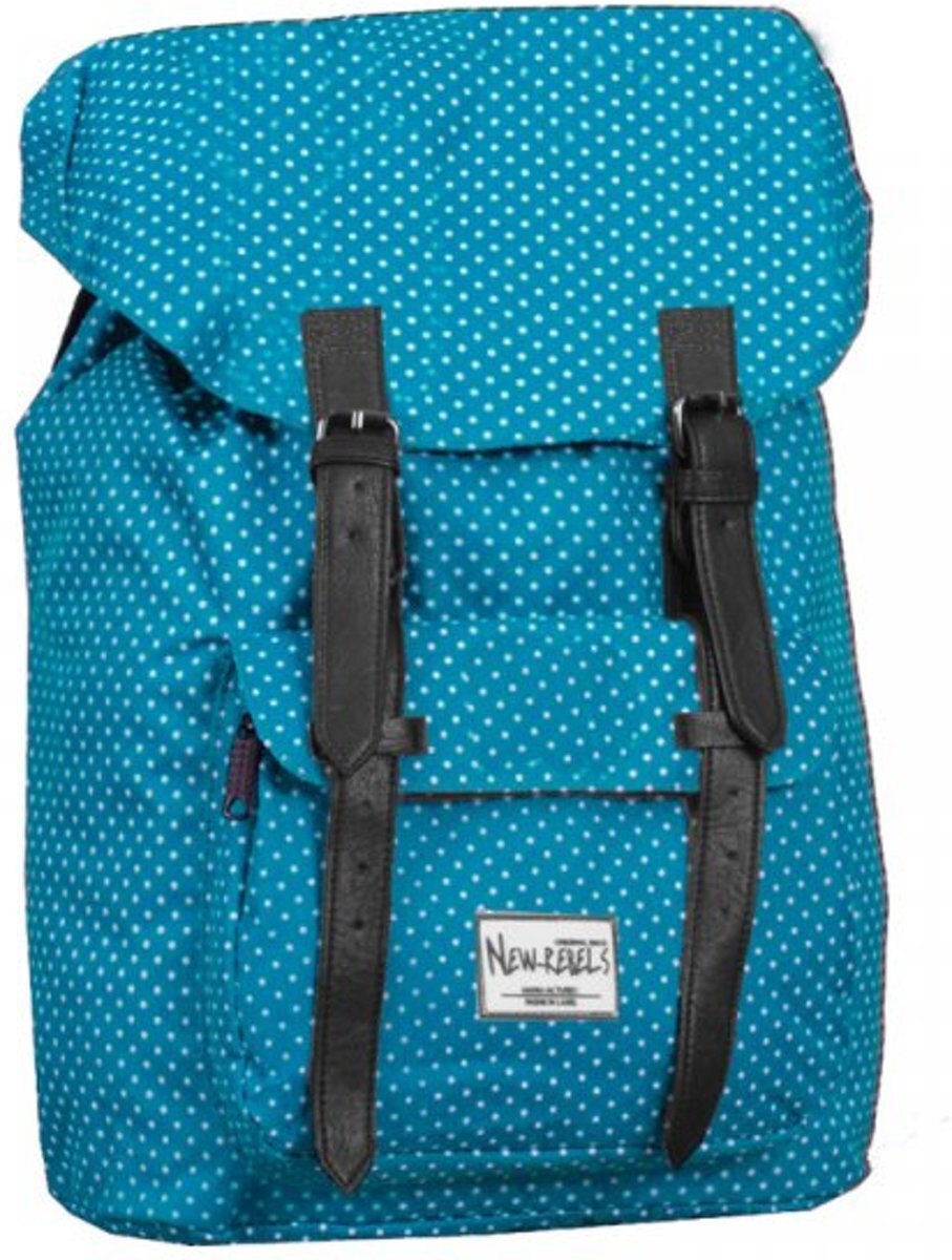 New Rebels Schotland bp big soft blue/white dot 29x14x41cm