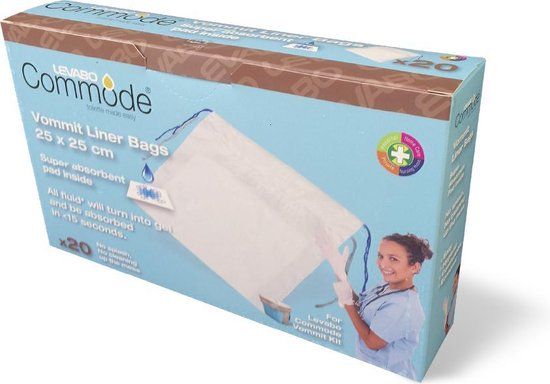Medimpex Commodeliner Braakzakken - 600 ml - Wit - Unisex