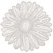 Unique Living Set de table fleur 38cm blanc