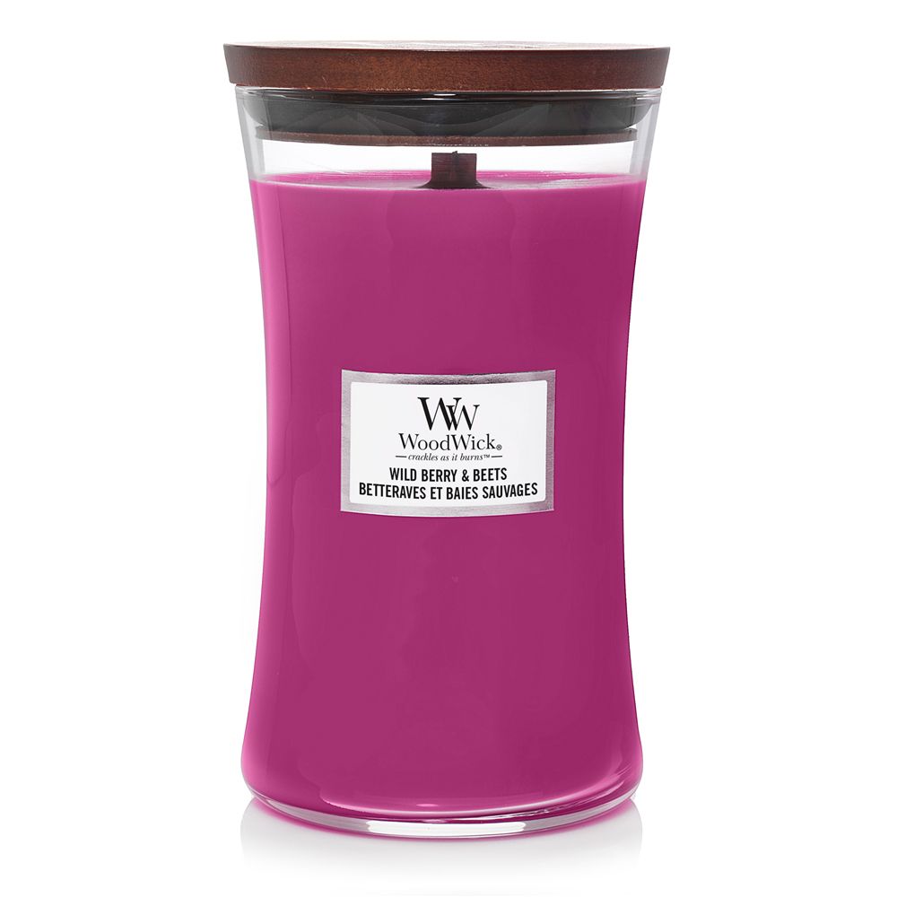 WoodWick Wild Berry & Beets Large Jar Candle - Pink - 18cm
