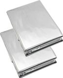 Van Os Nooddeken/reddingsdeken/isolatiedeken - 2x - 132 x 202 cm - zilver - warmtedeken