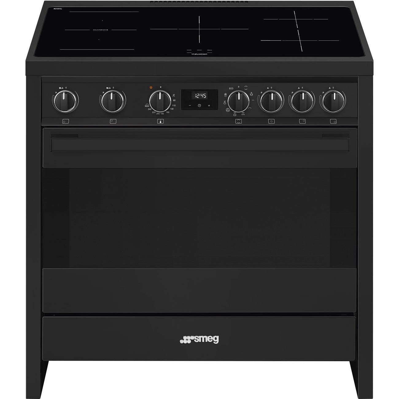 Smeg Master B95IMAN9 Vrijstaand fornuis Electrisch Keramisch Antraciet A