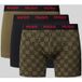 HUGO Boxershorts kaki / rood / zwart