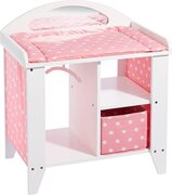 HOWA Houten Poppen Commode Stars wit / roze 2740