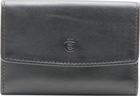 Esquire Leren Sleutelgeval Logo Key Case Black Zwart