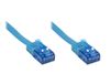 Alcasa câble réseau U/UTP Cat6a 0.5m Bleu