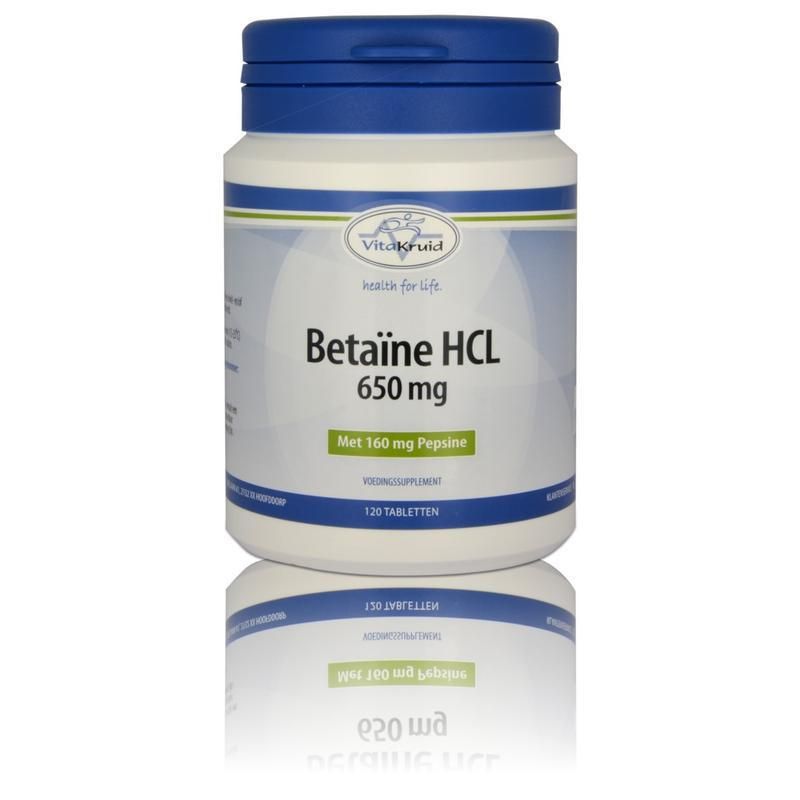Vitakruid Betaine HCL 650mg Tabletten 120st
