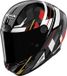 Nolan X-804 RS Ultra Carbon Cirota 378, casque intégral, couleur: Noir/Blanc/Gris/Rouge/Or, taille: S