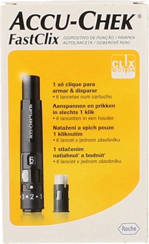 Roche Testjezelf.nu Accu Chek Fastclix Prikpen