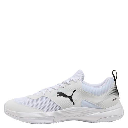 Puma Varion senior imitatieleren voetbalschoenen - wit/zilvergrijs