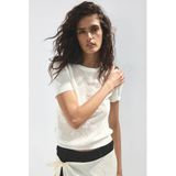 Mango Gebreide Top - Ecru