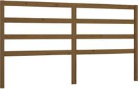vidaXL Hoofdbord - 206x4x100 cm - Massief Grenenhout - Honingbruin