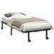 vidaXL Bedframe - sans matelas - pliable - 90x200 cm - acier - noir
