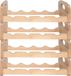 Cosy&Trendy Casier à vin pour 16 bouteilles - Couleur bois - Empilable - 45 x 22 x 12,5 cm