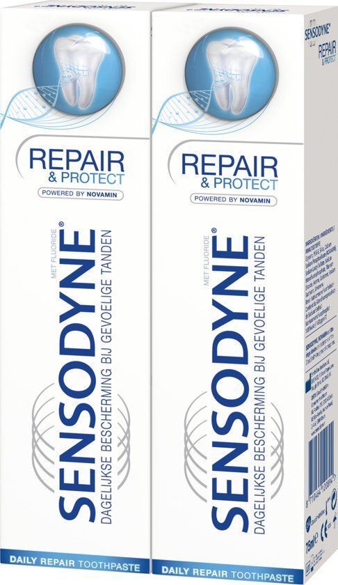 Sensodyne Tandpasta Repair & Protect - 2x 75 ml - Voordeelverpakking