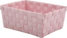MSV Opbergmand Kunststof Roze – Opbergdoos van Polypropyleen voor Badkamer, Slaapkamer en Kantoor – 19 x 14 x 8 cm