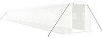 vidaXL Tuinkas met stalen frame 40 m² 20x2x2 m wit