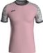 Jako Iconic Shirt Korte Mouw Heren - Antiek Roze / Zachtgrijs / Antra Light | Maat: 3XL